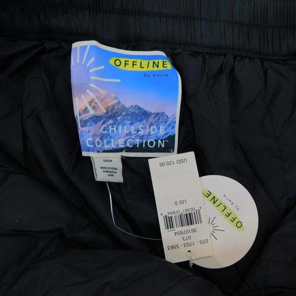 Offline by Aerie Women's Black Water-Resistant Snow Pants Size Small New - Picture 11 of 12